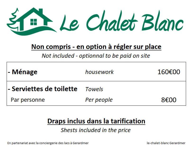 Le Chalet Blanc - Jacuzzi / Piscine / Sauna Gerardmer Bagian luar foto